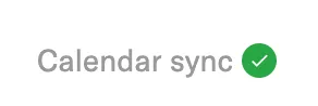 Calendar sync