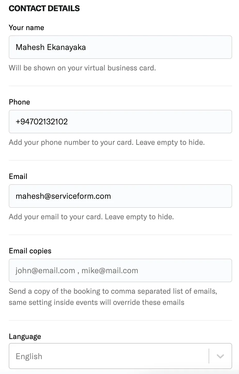 Personal Information