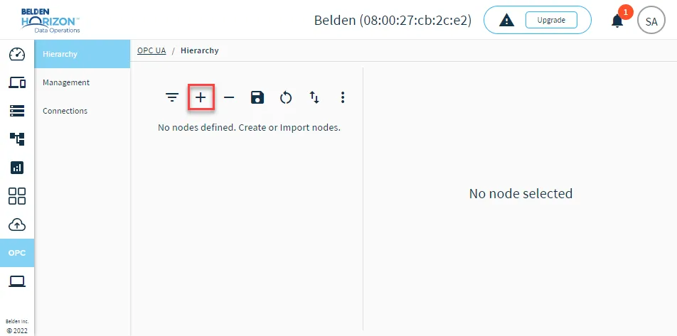 The Add node icon The Add node icon