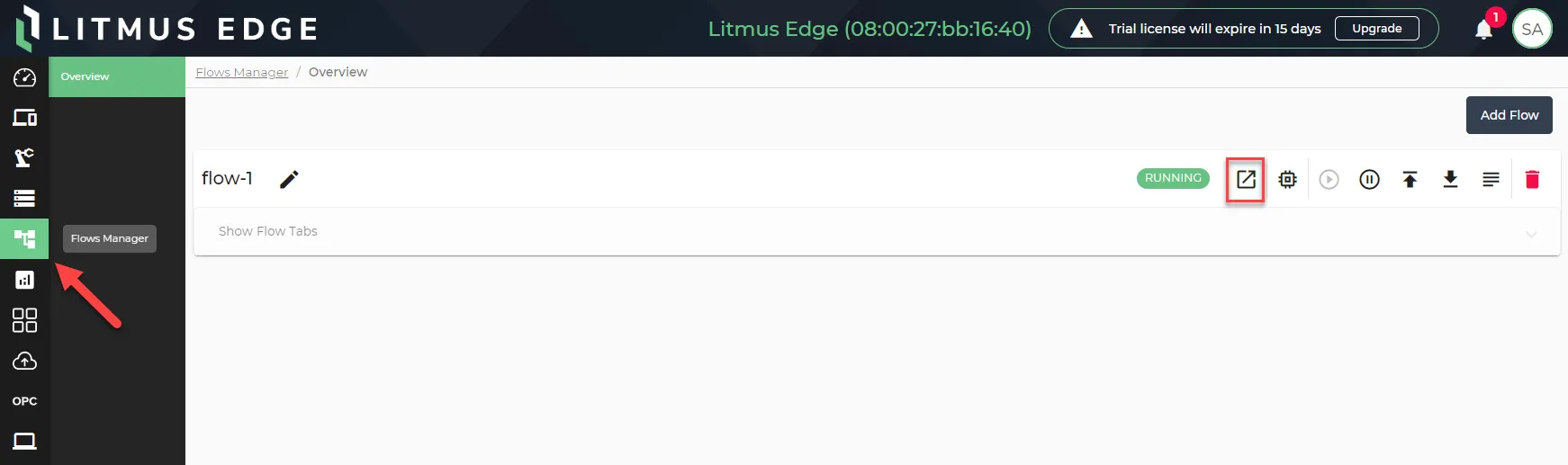 Go To Flow Definition icon