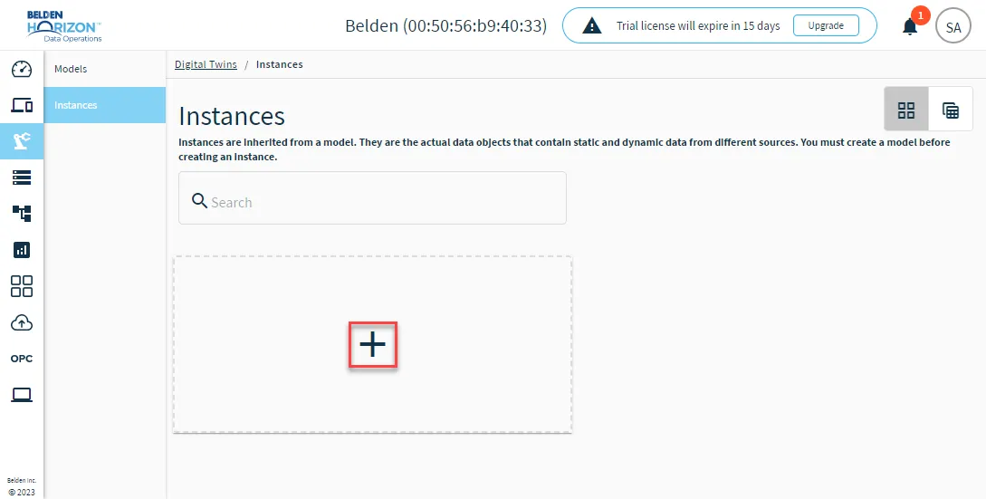 Add an instance tile Add an instance tile