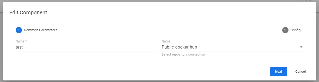 Add Component : Common Parameters Add Component : Common Parameters