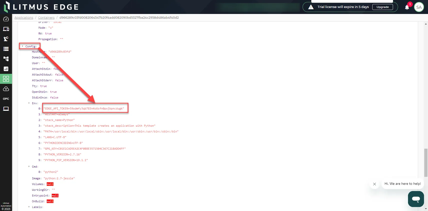 Config: Env Config: Env