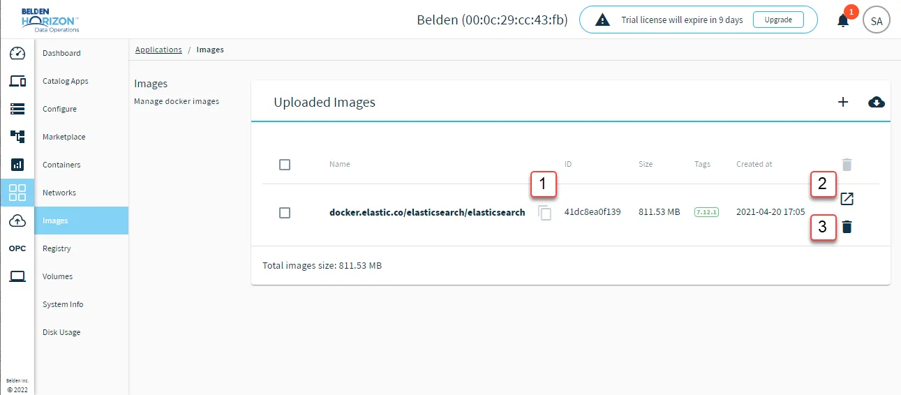 Image management options Image management options