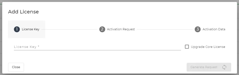 Add License dialog box Add License dialog box