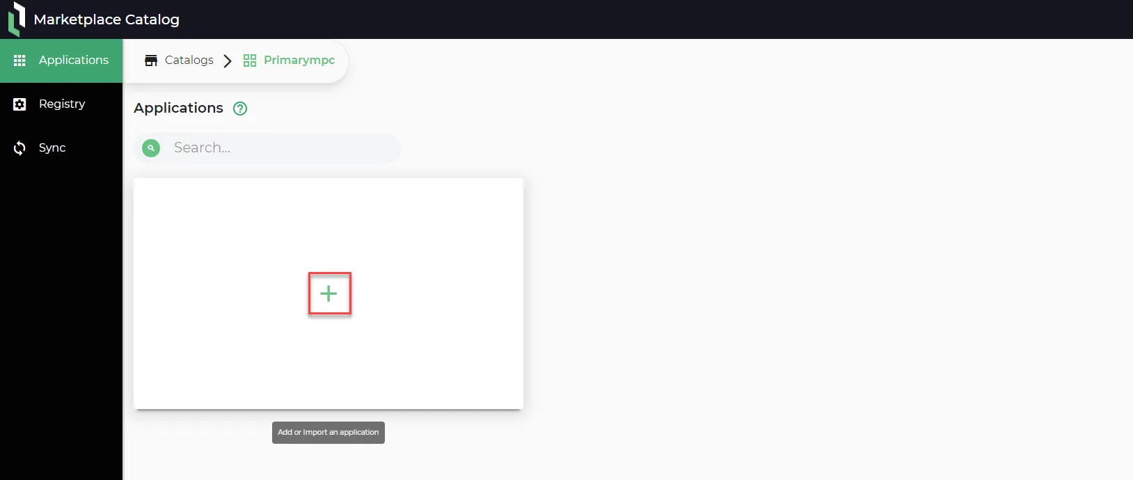 Applications pane