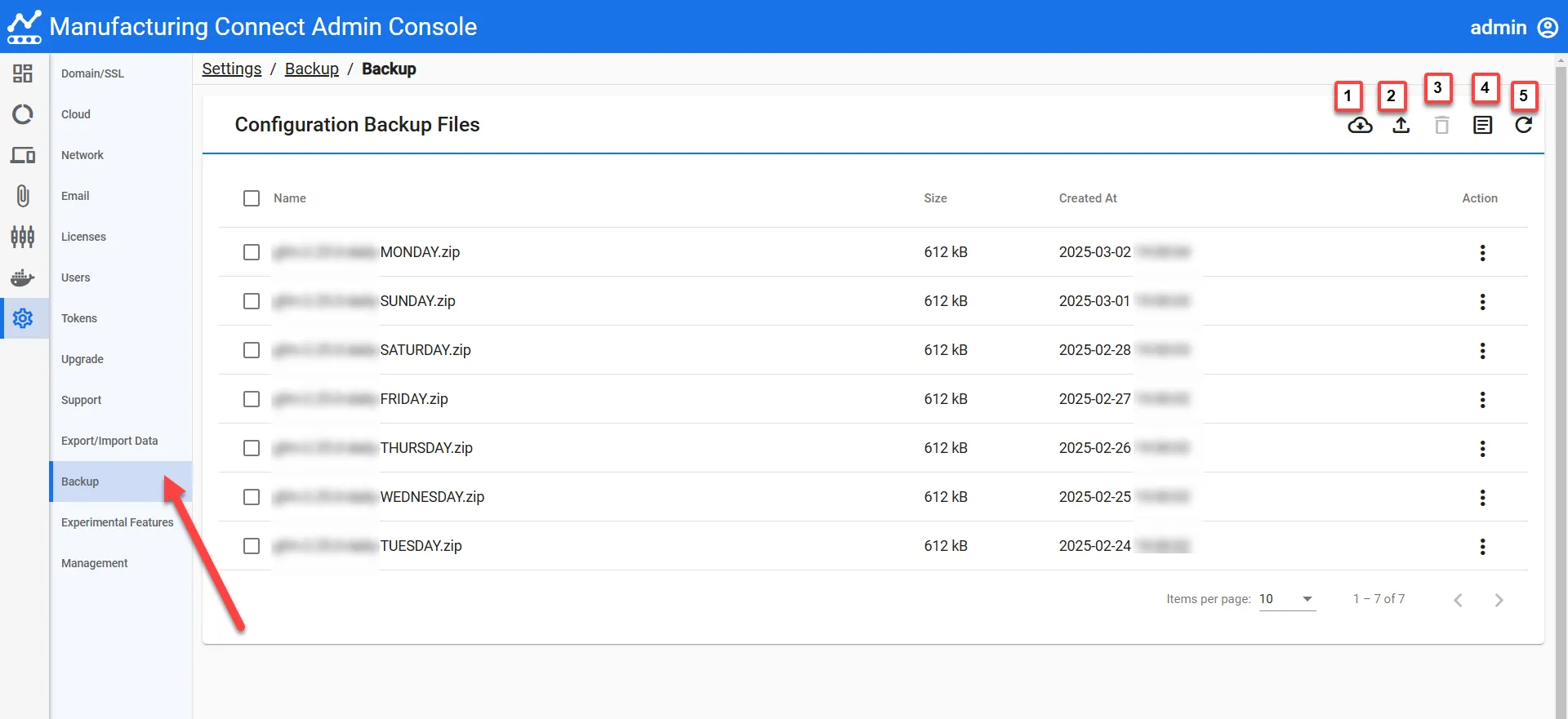 Backup UI Backup UI