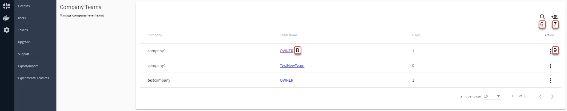 Belden Horizon Data Manager Admin Console : Users : Company Teams Belden Horizon Data Manager Admin Console : Users : Company Teams