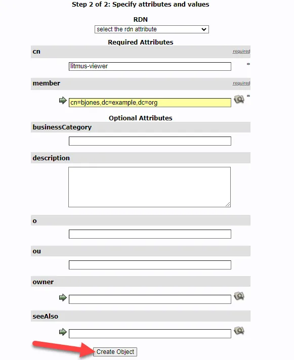 PHP LDAP Admin UI - Create Groups PHP LDAP Admin UI - Create Groups