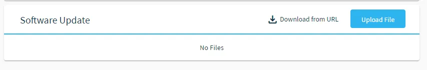 Software Update section Software Update section