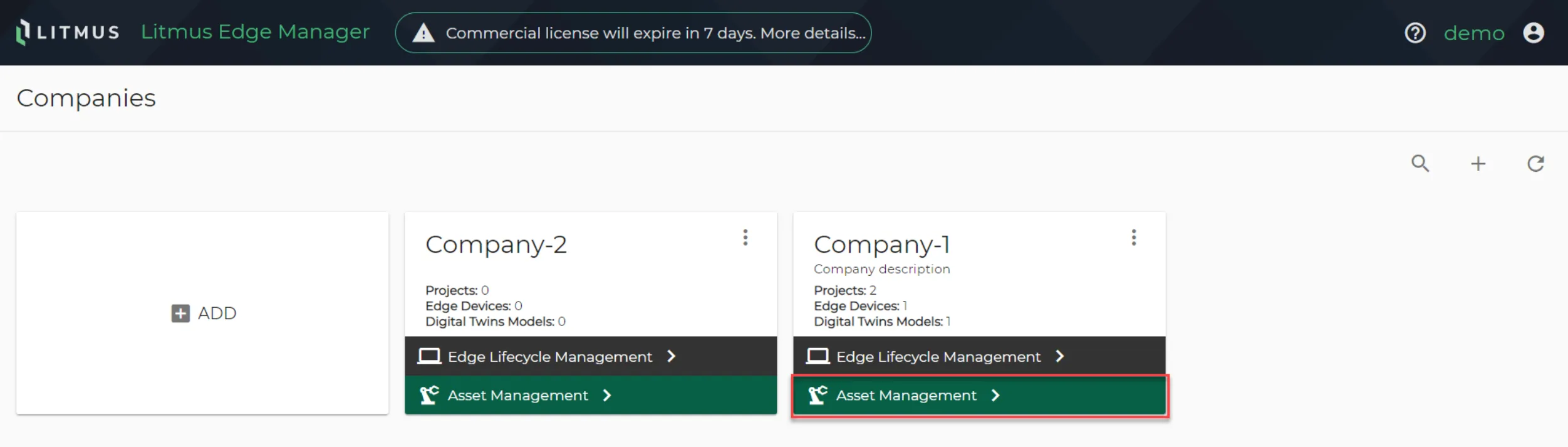 Select asset management
