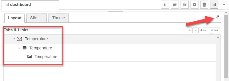 Dashboard expand window