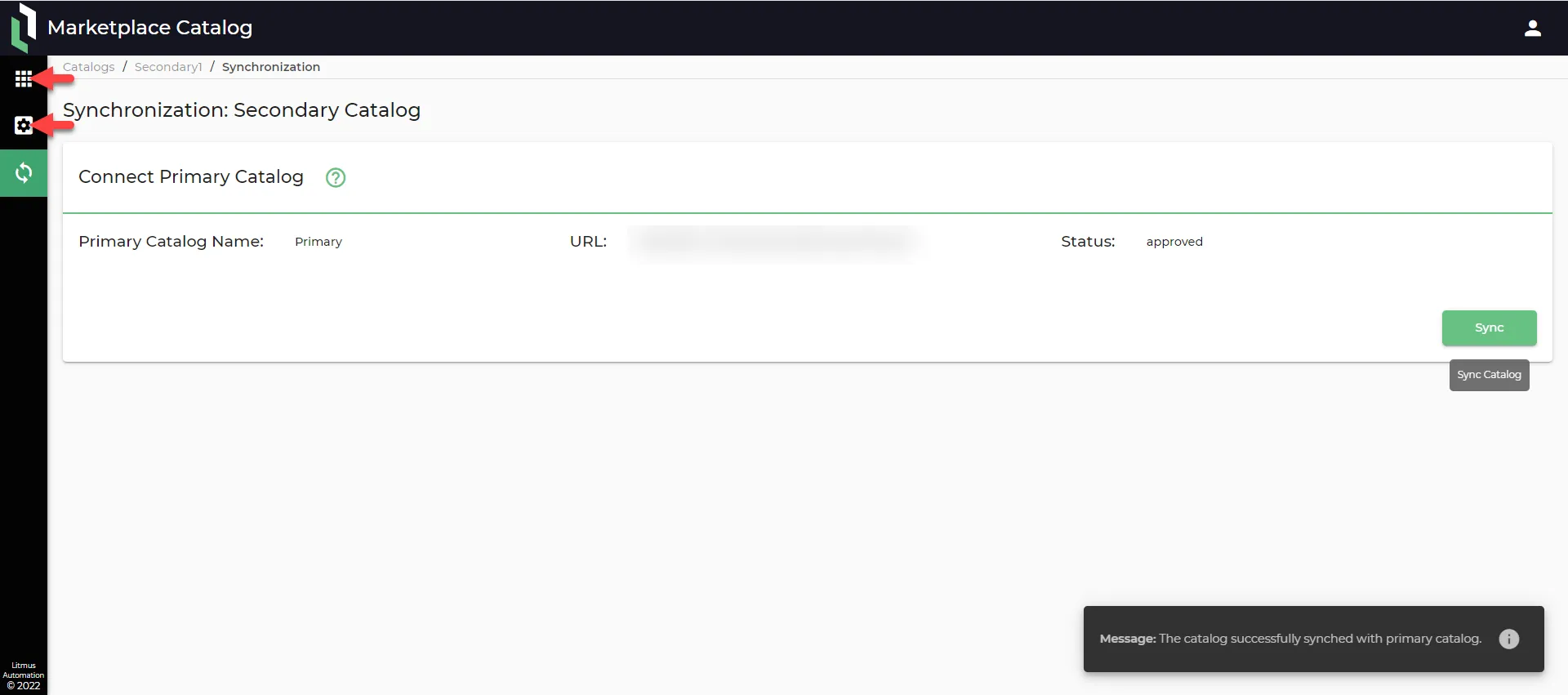 Secondary Marketplace Catalog: Applications and Registry Management