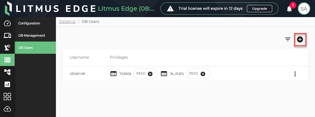 The Add user icon