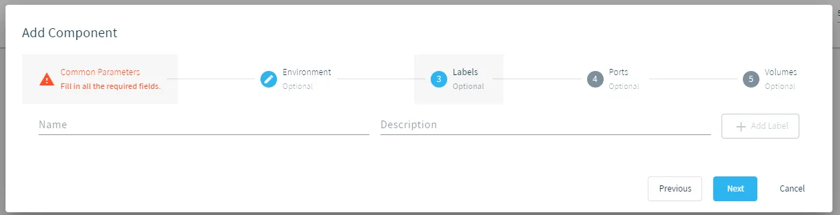 Add Component : Labels