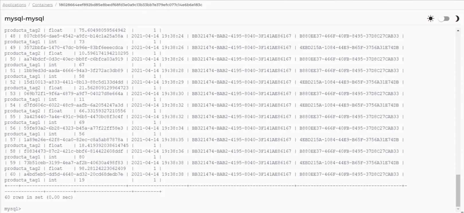 MySQL connection messages MySQL connection messages