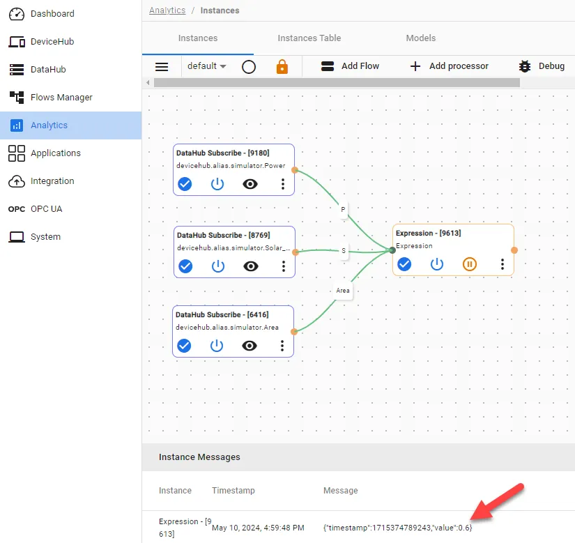 Output for multiple input expression Output for multiple input expression