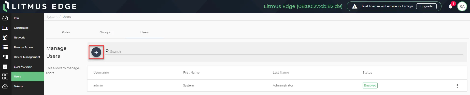 Add user icon