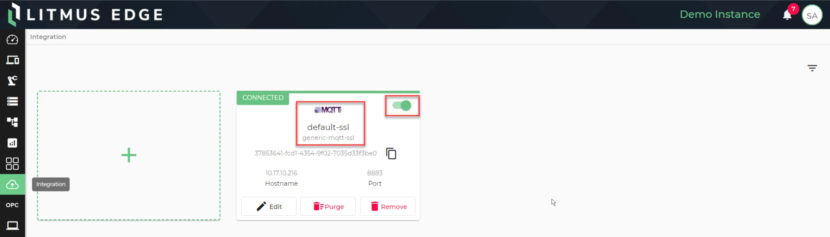 Enabling Default Generic MQTT SSL connector