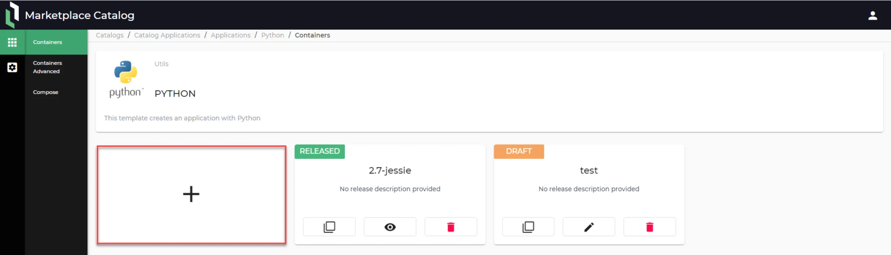 Add release button Add release button