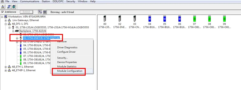 AB ControlLogix network AB ControlLogix network