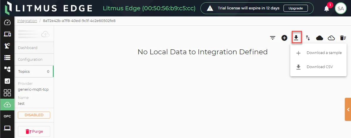 Download a sample option