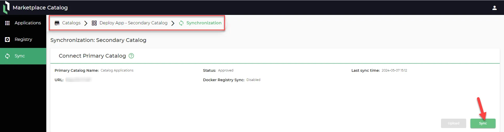 Synchronization page