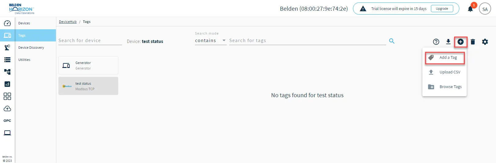 Add Tag icon