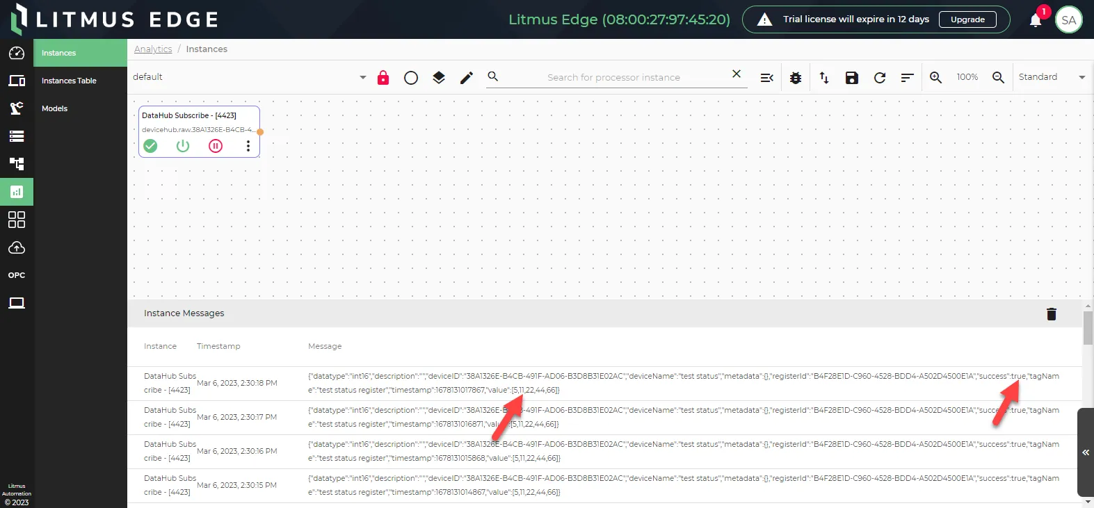 Instance messages for tag Instance messages for tag