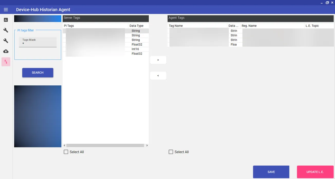 Tags settings