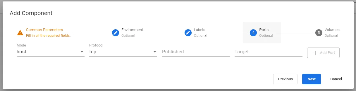 Add Component : Ports Add Component : Ports