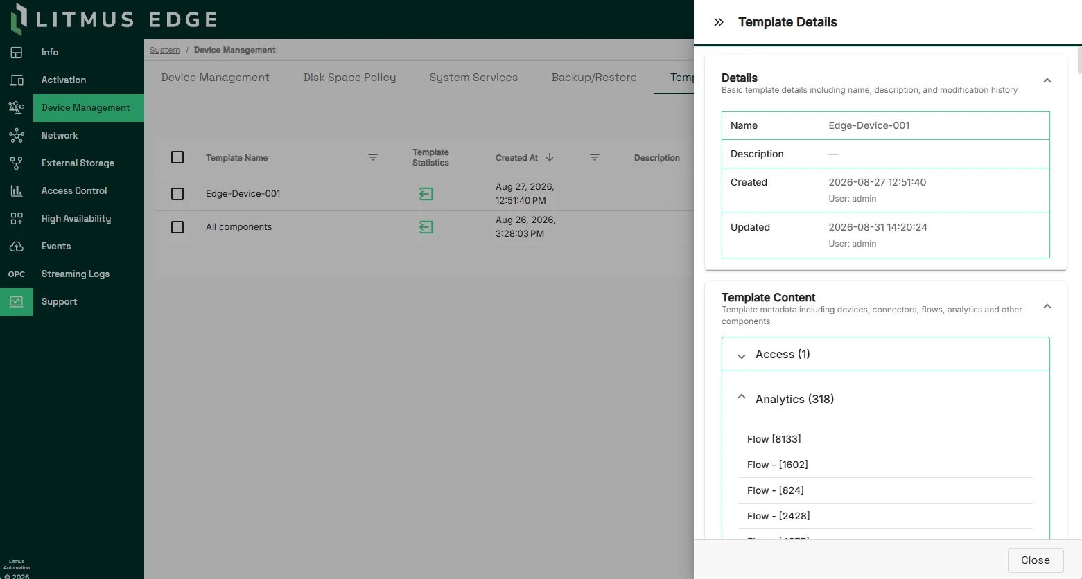 Template Details in Solution Templates Template Details in Solution Templates