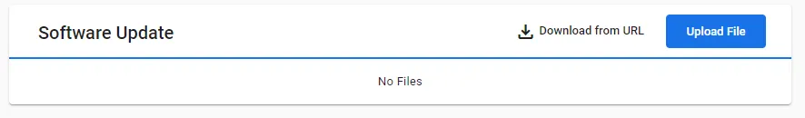 Software Update section Software Update section