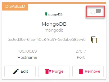 Toggle to enable connector Toggle to enable connector