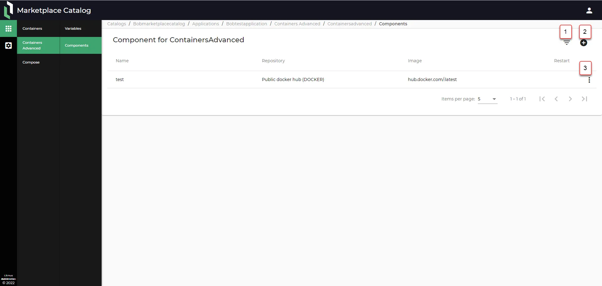 Containers Advanced: Components 