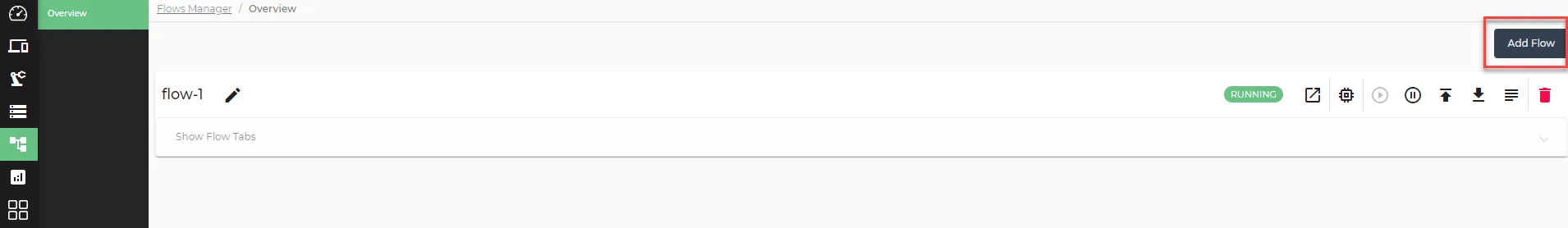 Add Flow button Add Flow button