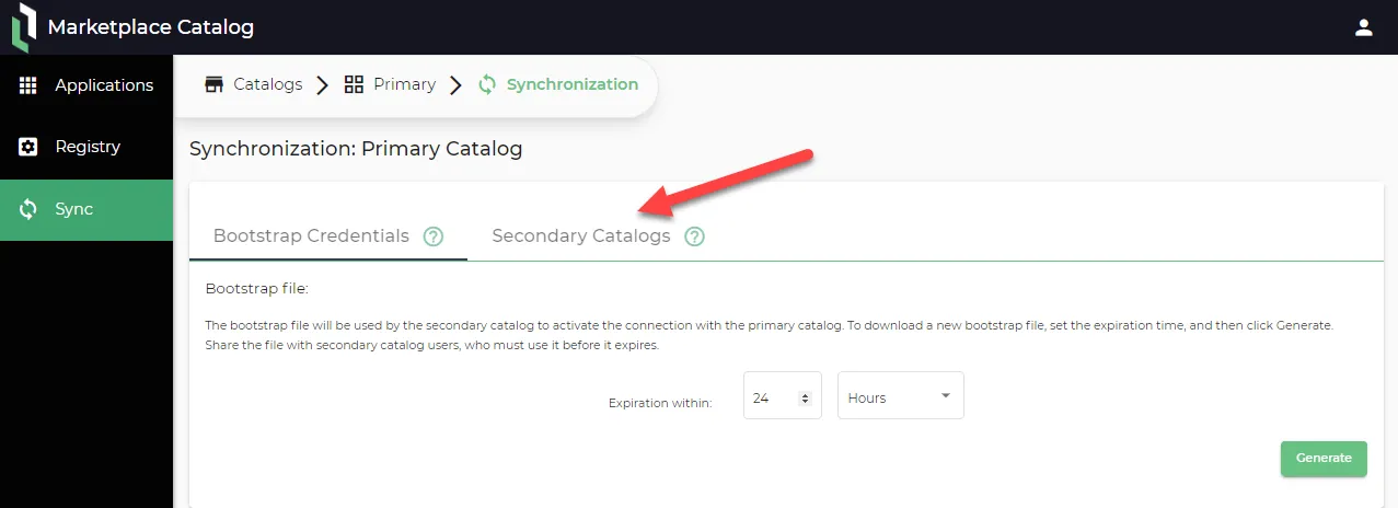 Check connection request from LEM Marketplace Catalog