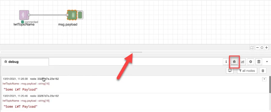 The Debug pane