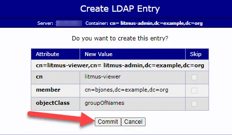 PHP LDAP Admin UI Create LDAP Entry Page PHP LDAP Admin UI Create LDAP Entry Page