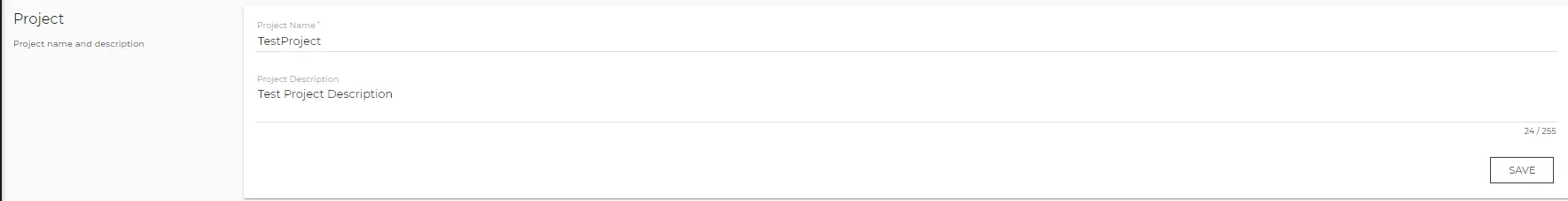 Settings: Project