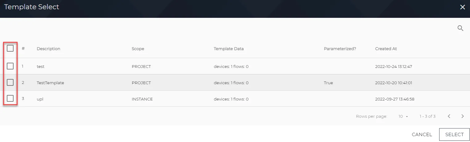 Litmus Edge Manager User UI : Activation > Configuration : Activation Config 3/7 Template Select Litmus Edge Manager User UI : Activation > Configuration : Activation Config 3/7 Template Select