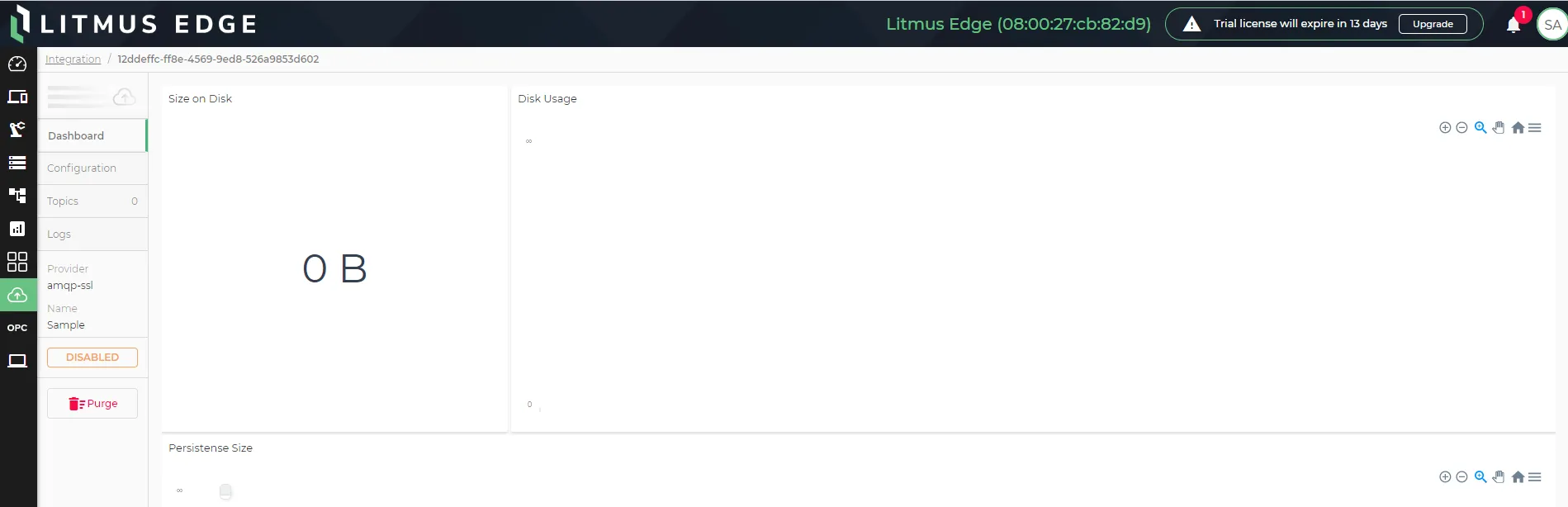 The connector dashboard