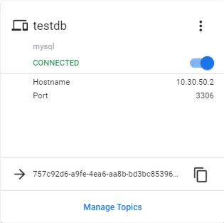 Database integration tile