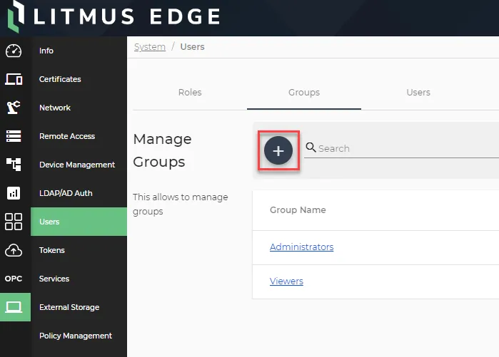 Add Group icon