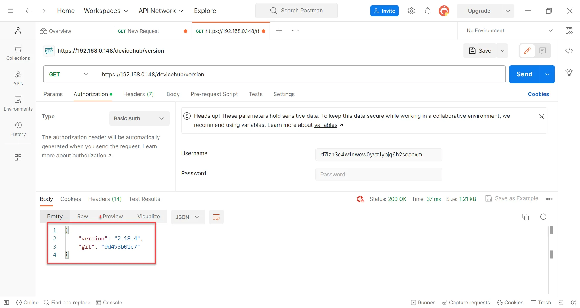 API response API response