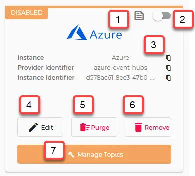 Management options for connectors