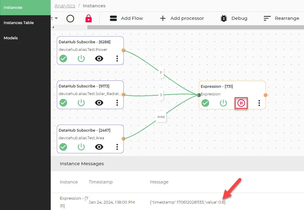 Output for multiple input expression