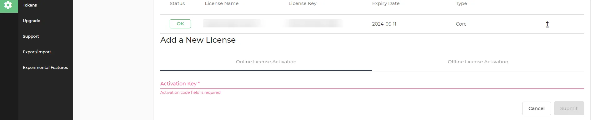 Online License Activation