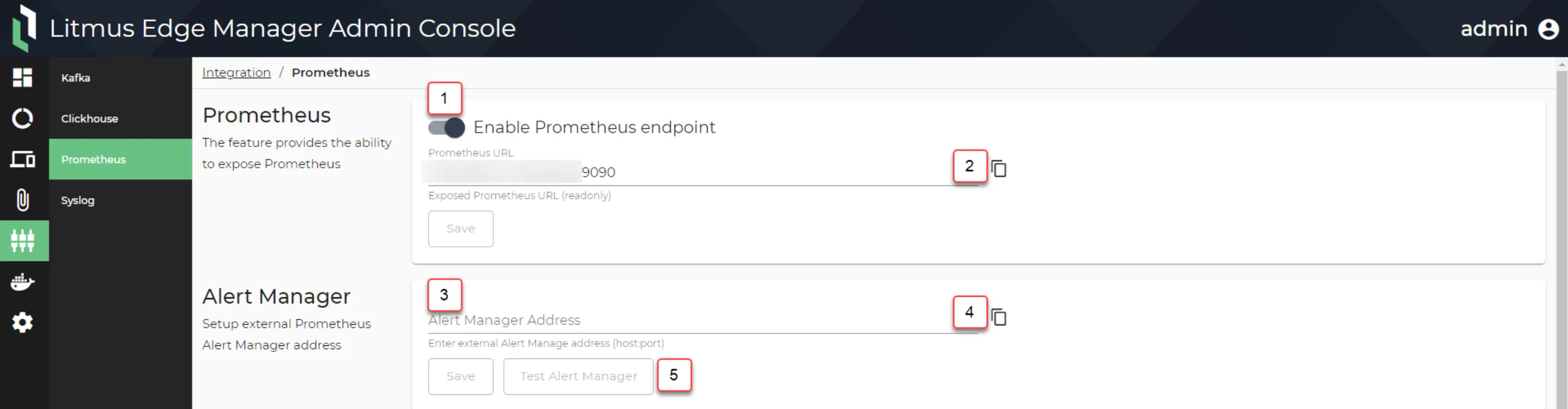 Integration : Prometheus Integration : Prometheus