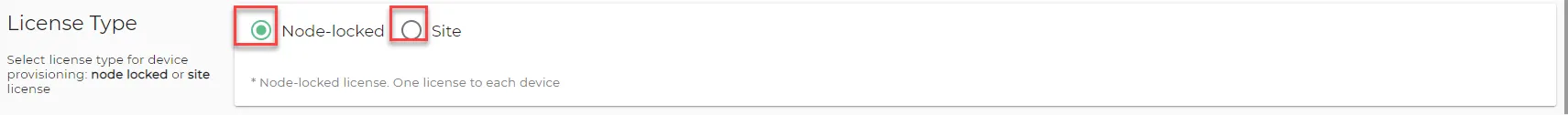 Configure License and License Type Configure License and License Type